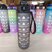 Load image into Gallery viewer, 1 Liter Water Bottle Motivational Sport Water Bottle Leakproof Drinking Bottles Outdoor Travel Gym Fitness Jugs For Kitchen
