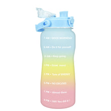 Load image into Gallery viewer, BuildLife 2L 3.8L Tritan Gallon Water Bottle Flip-Flop Motivational with Time Marker BPA Free Large Capacity Leakproof No Straw
