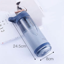 Load image into Gallery viewer, 1000ml Outdoor Water Bottle with Straw Sports Bottles Eco-friendly with Lid Hiking Camping Plastic BPA Free H1098
