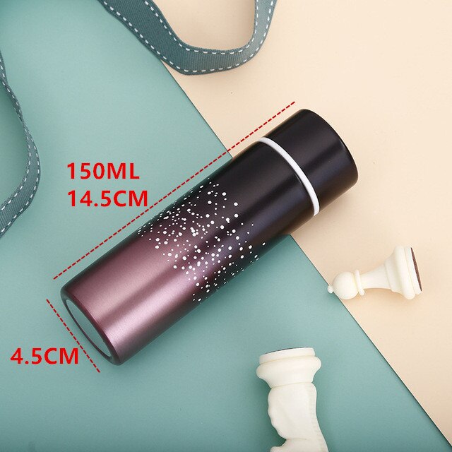 150ml Stainless Steel Thermos Water Bottle Mini Portable Polar Bear Small Coffee Vacuum Insulation Flask Thermos Mugs