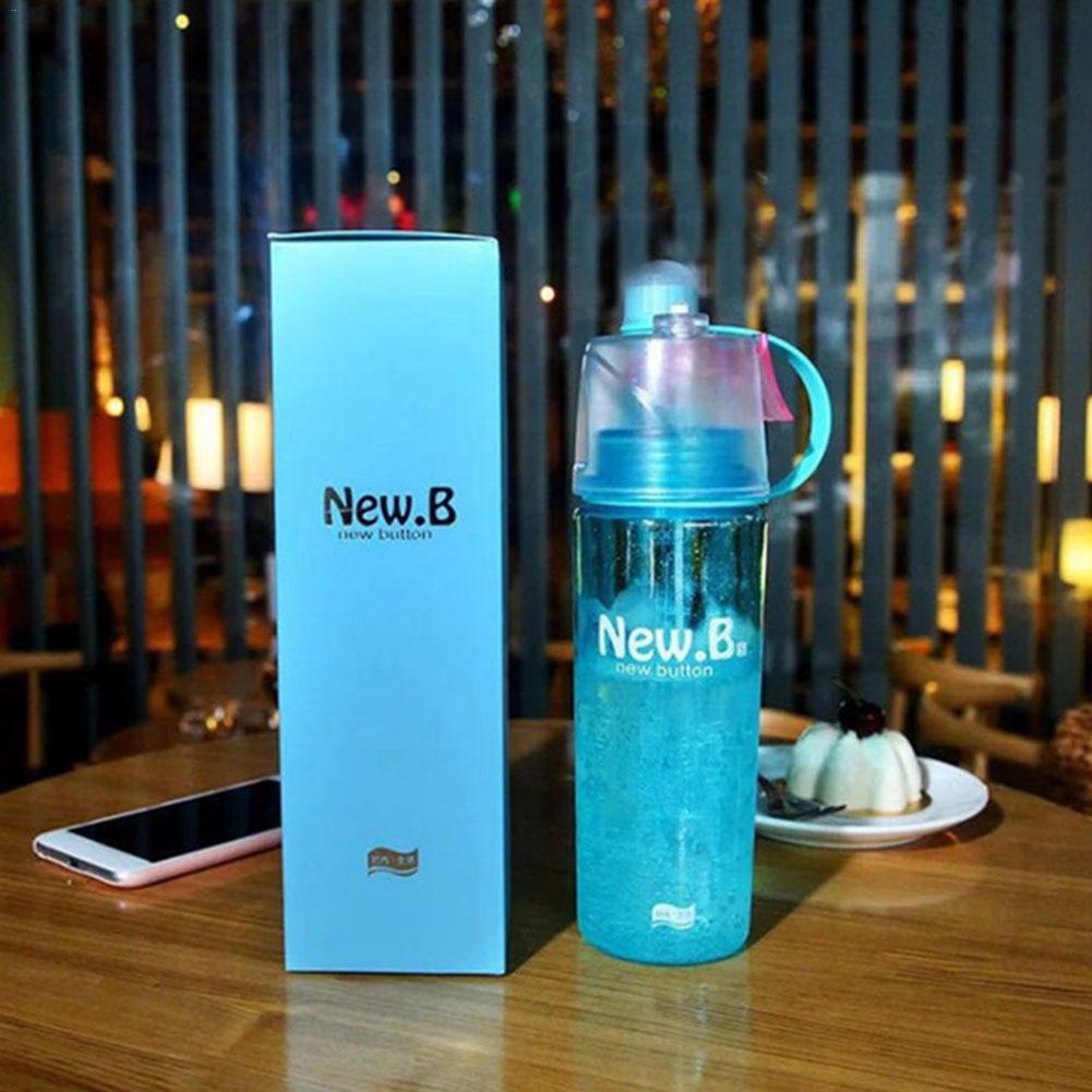 600ml New Creative Outdoor Bicycle Cycling Drinking Bottles Sport Spray Bottle Water Bottle Cooling Down Mist Gym Bottle Cup