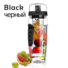 Load image into Gallery viewer, 1000ml Water Fruit Bottle Bpa Free Plastic Sport Fruit Infuser Water Bottles with Infuser Juice Shaker Drink Bottle of Water
