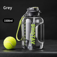 Load image into Gallery viewer, 2 Liter Water Bottle with Straw Large Portable Travel Bottles For Training Sport Fitness Cup with Time Scale BPA Free
