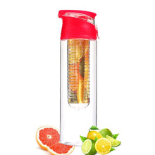 Load image into Gallery viewer, 1000ml Water Fruit Bottle Bpa Free Plastic Sport Fruit Infuser Water Bottles with Infuser Juice Shaker Drink Bottle of Water
