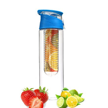 Load image into Gallery viewer, 1000ml Water Fruit Bottle Bpa Free Plastic Sport Fruit Infuser Water Bottles with Infuser Juice Shaker Drink Bottle of Water
