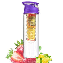 Load image into Gallery viewer, 1000ml Water Fruit Bottle Bpa Free Plastic Sport Fruit Infuser Water Bottles with Infuser Juice Shaker Drink Bottle of Water
