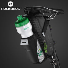 Load image into Gallery viewer, ROCKBROS Rainproof Bike Bicycle Rear Bag With Water Bottle Pocket Bicycle Tail Seat Saddle Bag Reflective Pouch Bike Accessories
